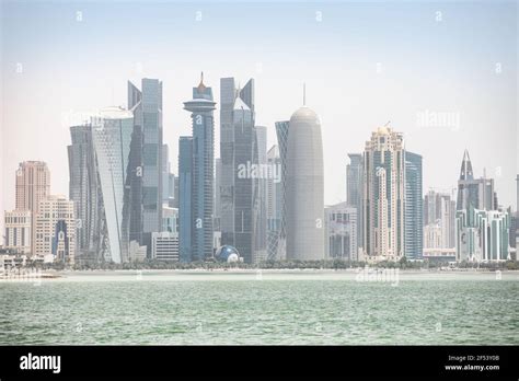 Corniche and Skyline, Doha, Qatar Stock Photo - Alamy