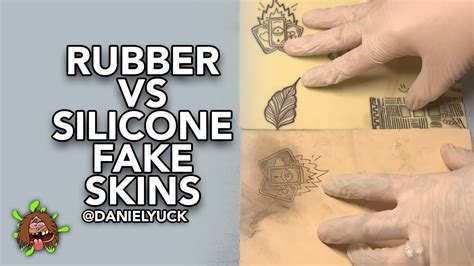 Rubber Vs Silicone Tattoo Skin - YouTube