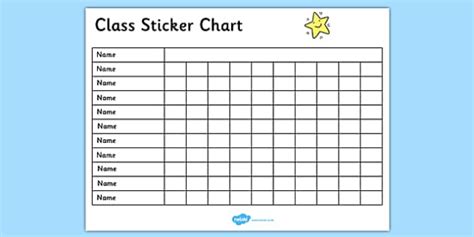 Editable Class Reward Chart - editable, class, reward, chart