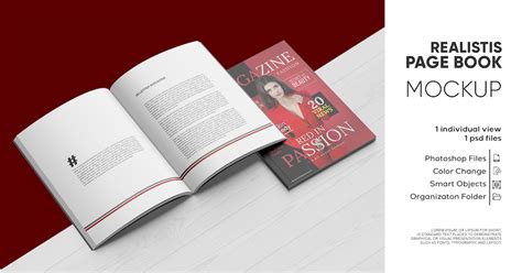 Page Book Mockup, Graphic Templates - Envato Elements