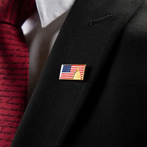 ANLEY X Flag Lapel Pin Waving US Flag Pins Patriotic American Emblem ...