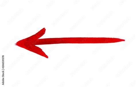 red arrow isolated on white background Stock Photo | Adobe Stock