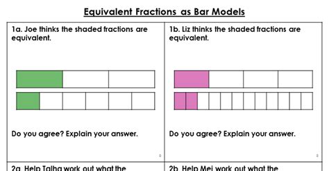 Equivalent Fractions as Bar Models – Reasoning and Problem Solving ...