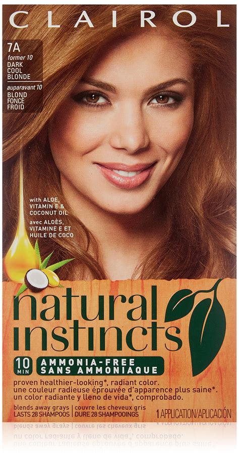 Clairol Natural Instincts Semi-Permanent Hair Color (Pack of 3), 5A/24 ...