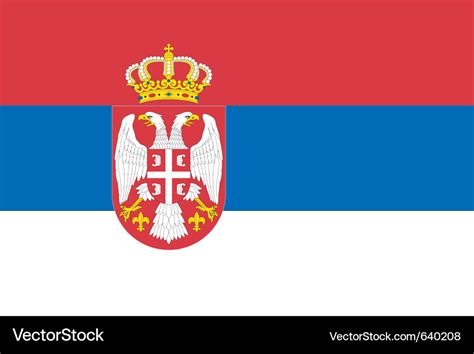 Serbian coat of arms Royalty Free Vector Image