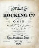 Hocking County 1876 Ohio Historical Atlas