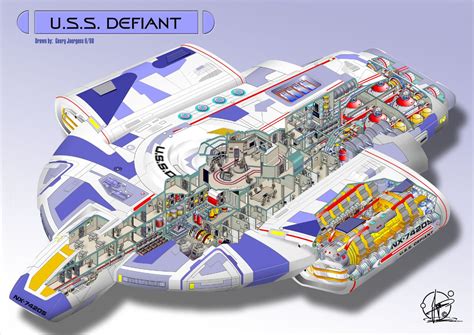 U.S.S. Defiant - cutaway by Paul-Muad-Dib.deviantart.com on @DeviantArt ...