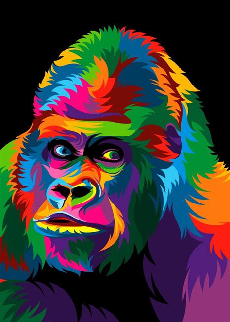 Pin on Crazy arte | Pop art animals, Colorful animal paintings, Animal ...