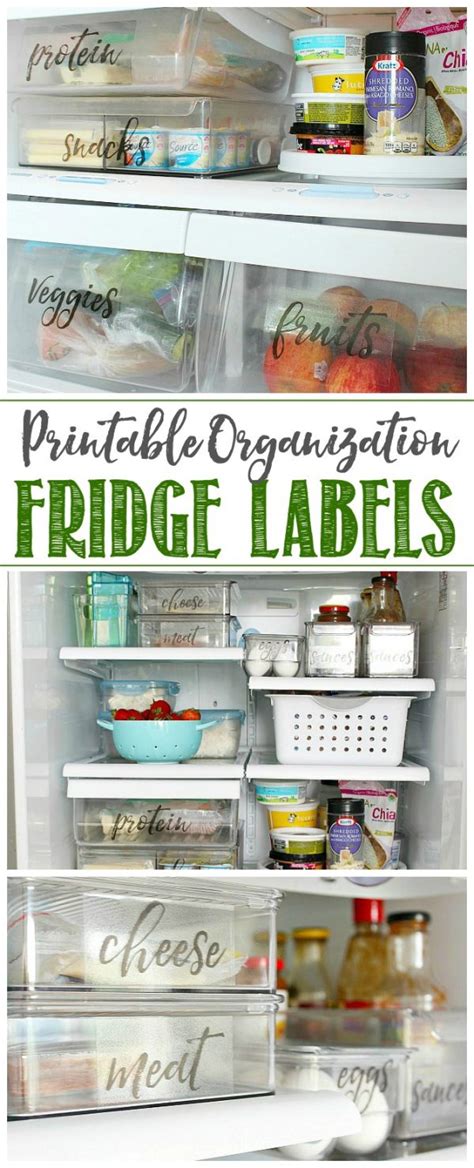 Free Printable Fridge Labels - Clean and Scentsible