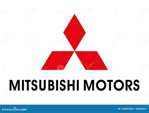 Logo Mitsubishi Motors editorial stock image. Illustration of vector ...