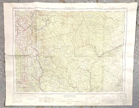 Map of Woodstock Canada