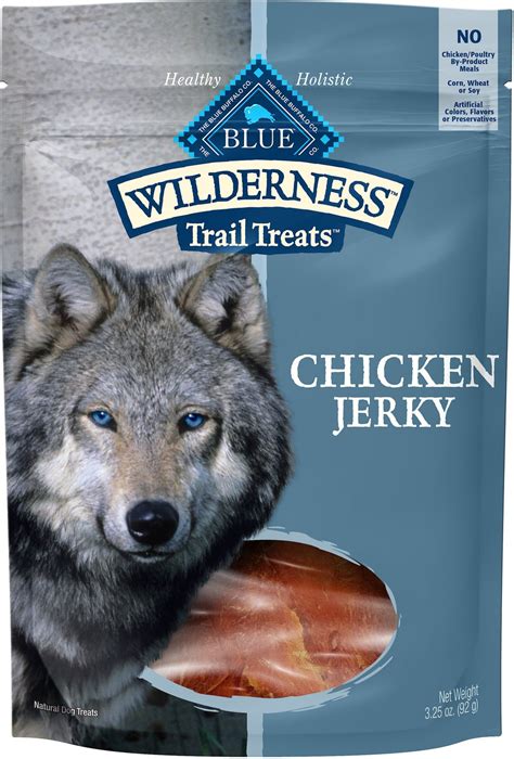 Blue Buffalo Wilderness Trail Treats Chicken Jerky Grain-Free Dog ...