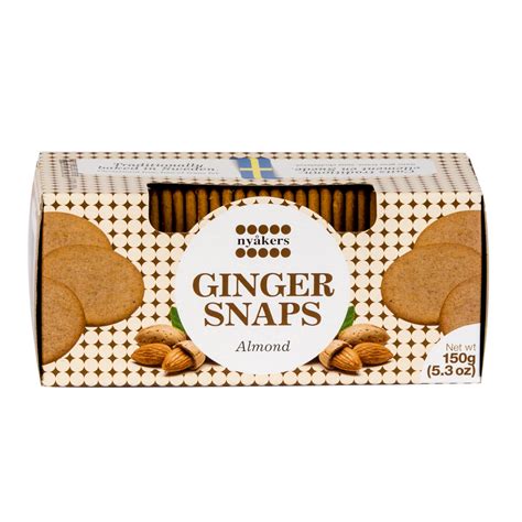 Nyakers - Ginger Snaps - Almond (150g) | Harris Farm Markets