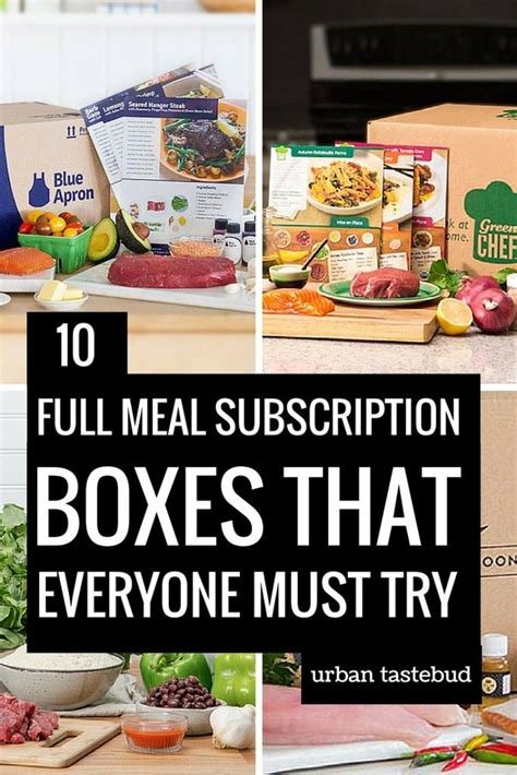 Best Full Meal Subscription Boxes List | Food subscription box, Food ...