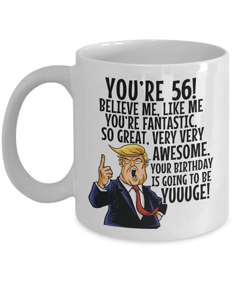 56th Birthday mug,Trump Birthday Mug,Trump 56th birthday,Happy 56th ...