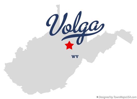 Map of Volga, WV, West Virginia