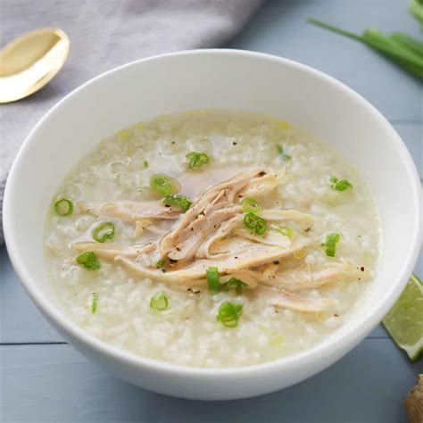 Chao Ga (Vietnamese Chicken Rice Porridge) - A Peachy Plate