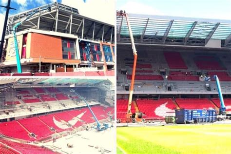 Photos: The view from inside Anfield of new Anfield Road Stand ...