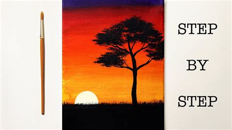 Easy Sunset Painting