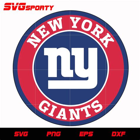 New York Giants Circle Logo svg, nfl svg, eps, dxf, png, digital file ...