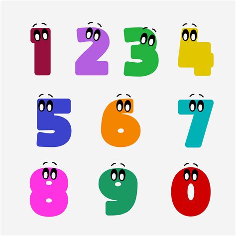 Cartoon Numbers Svg Cartoony Number Eps Etsy | The Best Porn Website