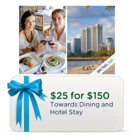 Check out this $25 for $150 Towards Dining and Hotel Stay with an MSRP ...