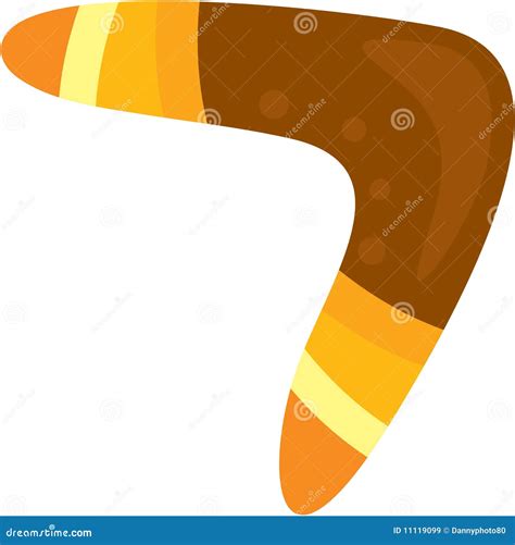 Boomerang stock vector. Illustration of curved, background - 11119099