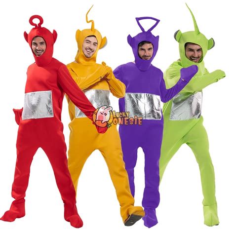 Teletubbies Costume for Adults Tinky Winky Po Lala Dipsy Halloween ...