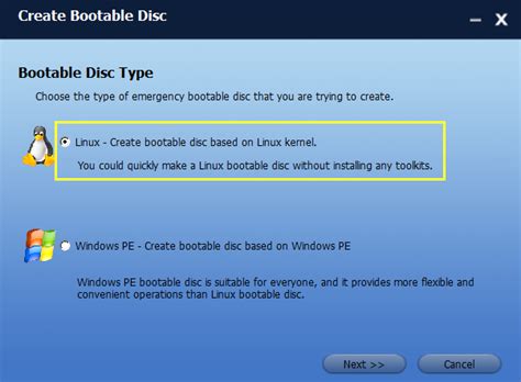 Create Bootable CD/DVD or USB Flash Drive Based on Windows PE or Linux