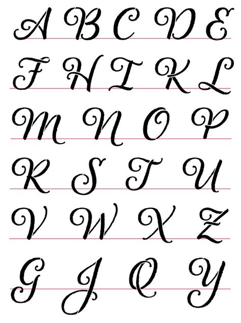 18 best Cursive Letter Stencils for sale on Etsy images on Pinterest ...