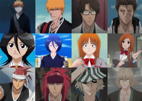 Some of the bleach characters before and after : bleach