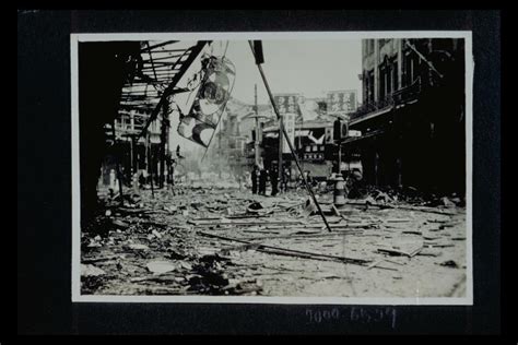 War-devastated street in Japanese-occupied Shanghai