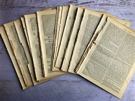 Vintage Book Page Bundle. 100 Old Book Pages. Beautiful - Etsy Canada