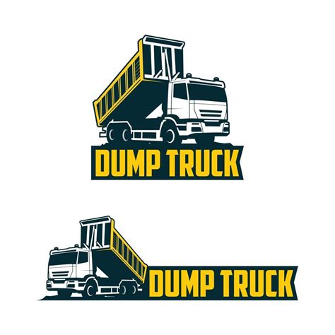 dump truck yellow color logo template 3586581 Vector Art at Vecteezy