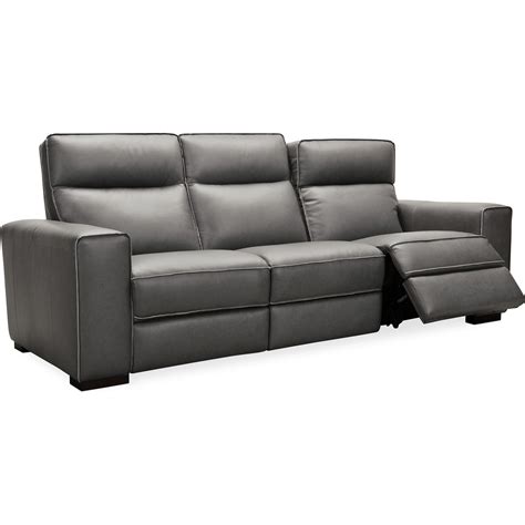 Hooker Furniture Braeburn Contemporary Leather Power Reclining Sofa ...