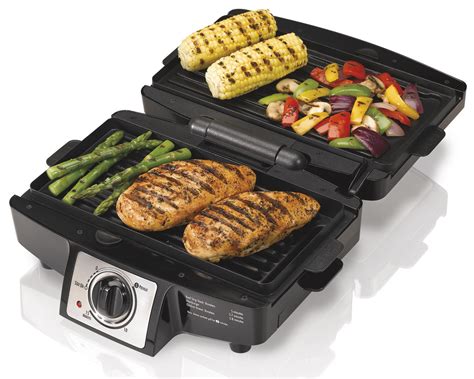 Amazon.com: Hamilton Beach (25332) Electric Indoor Grill with Non Stick ...