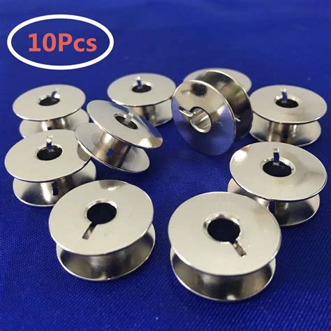 10Pcs Metal "L" Bobbins Sewing machine metal bobbins (55623S) fit ...