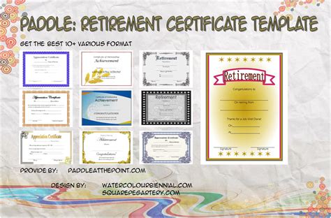 Retirement Certificate - FREE 10+ Best Template Ideas