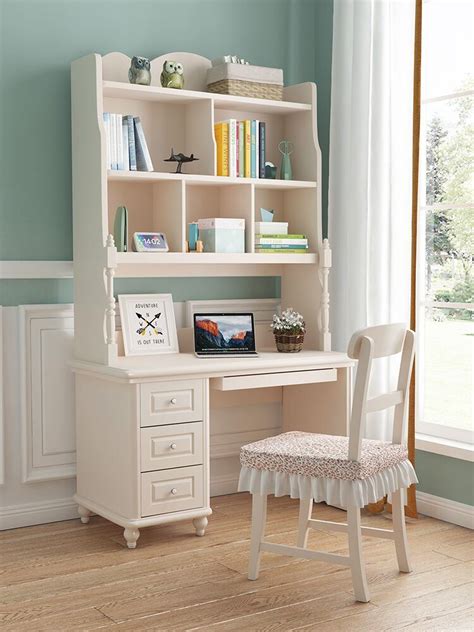 Writing Desk Children′ S Study Desk Bookcase Combination Bookcase One ...