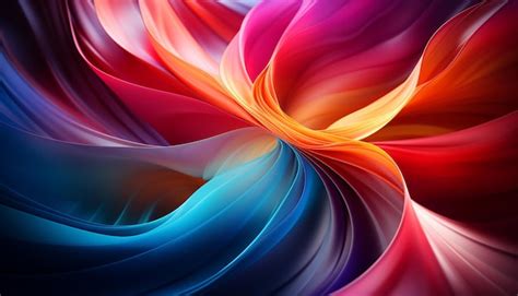 Abstract backdrop with multi colored wave pattern, digitally generated ...