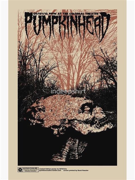 "Pumpkinhead" Poster for Sale by indeepshirt | Redbubble