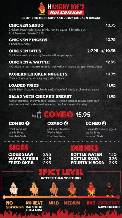 Our Menu - Hangry Joe's Hot Chicken