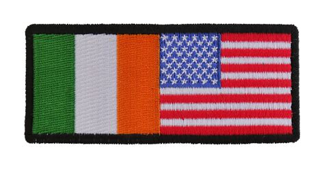 Irish American Flag Iron On Patch | Embroidered Patches by Ivamis Patches