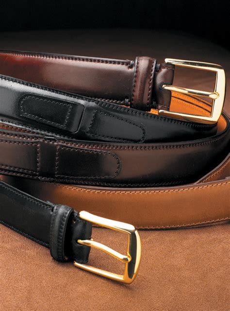 Genuine Shell Cordovan Belts - The Ben Silver Collection