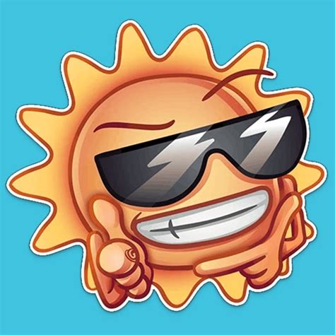 Cute Weather stickers & emoji by Sergei Fomichev