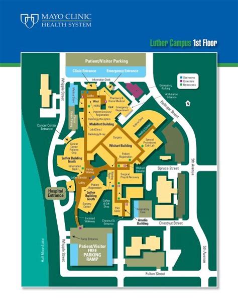 Mayo Clinic Rochester Campus Map