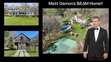 See Inside Matt Damon's New $8.5M Mansion in the Hudson Valley