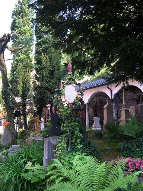 St. Peter`s Abbey & Cemetery & Catacombs in Salzburg Stock Photo ...