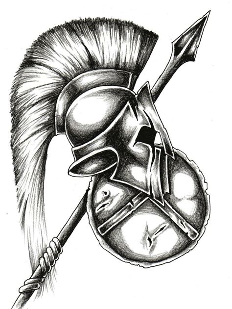 Spartan Helmet Tattoo Drawing - Printable Calendars AT A GLANCE