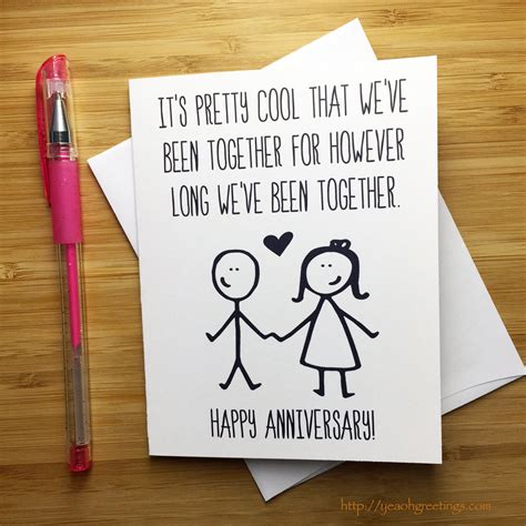 Funny Anniversary Card, Happy Anniversary, Anniversary Card for Him ...